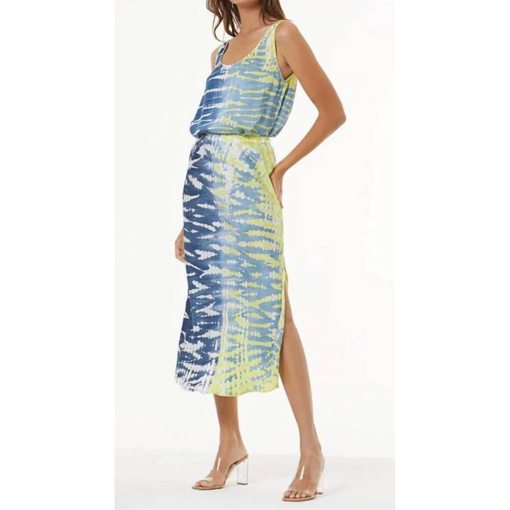 NEW YOUNG FABULOUS & BROKE felicity skirt in reef wash zest